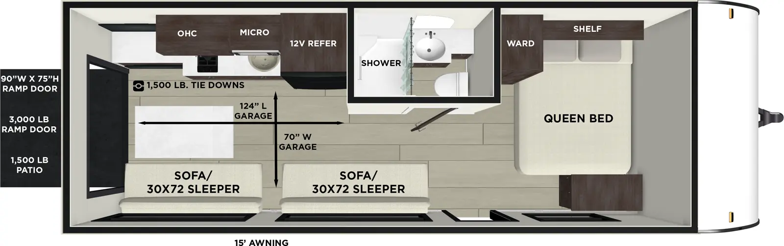 Wildwood Fsx 190RTK - DSO Floorplan